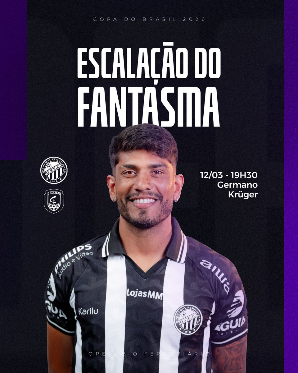 OFECoficial's tweet photo. Fantasma escalado! 📋

#SouFantasma

✍️ @enzobinotto • OFEC https://t.co/NDV1dqkhVt