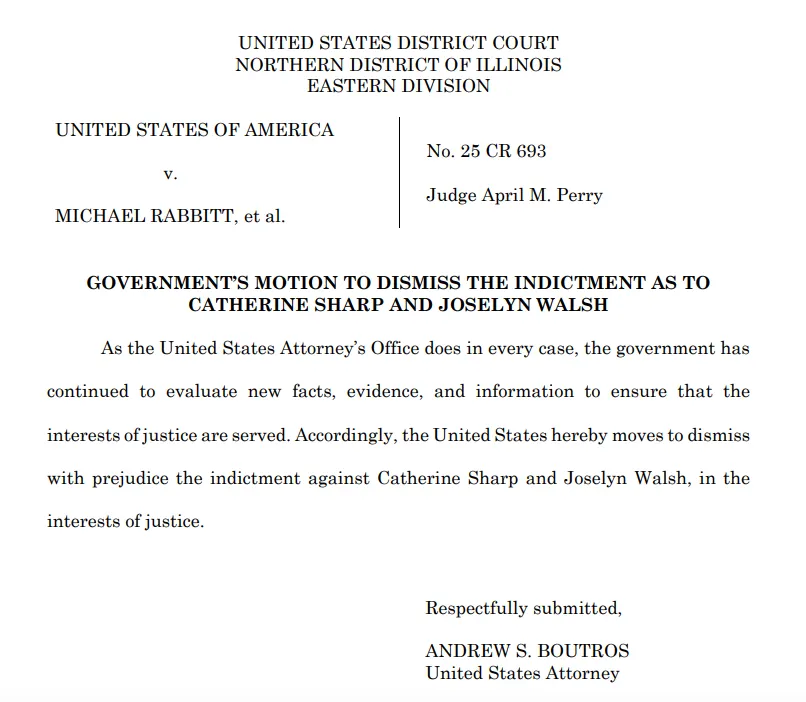 jmetr22b's tweet photo. ///BREAKING/// Federal prosecutors in Chicago have moved to drop charges against two of the "Broadview Six" protesters -- Catherine Sharp and Joselyn Walsh -- accused of conspiring to damage an ICE agent's vehicle last fall. https://t.co/oCtx82NVvB