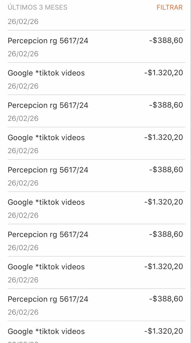catinigerman's tweet photo. Hola @BancoGalicia resulta que tengo 28 cargos de tik tok que jamás hice ni tengo la app. No me dieron bola por teléfono . Quiero mi dinero YA 28 cargos más 28 percepciones más 28 cargos de IVA digital . @DrConsumidorArg Ayuda https://t.co/zllveYakkU