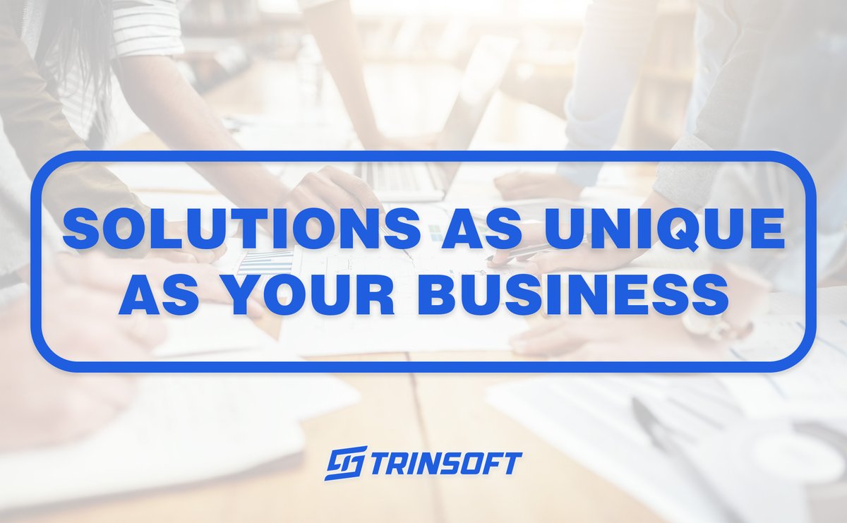 trinsoft's tweet photo. No two organizations operate the same way. That is why customization is a core part of the TrinSoft approach. 🛠️

Learn more about how TrinSoft develops tailored solutions that support real business needs: https://t.co/TQjWCQzU81 https://t.co/blntQjHKUP