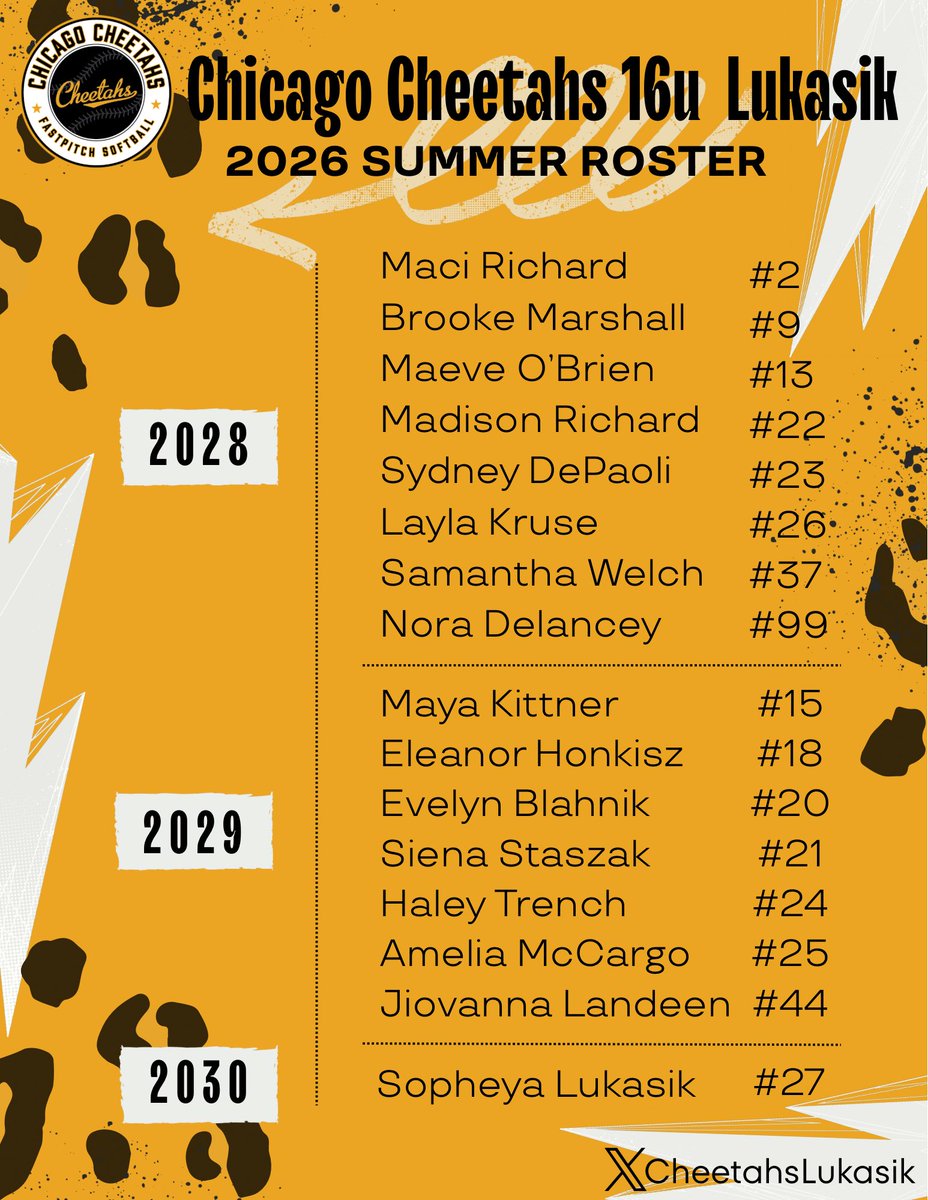Chicago Cheetahs - CL tweet media