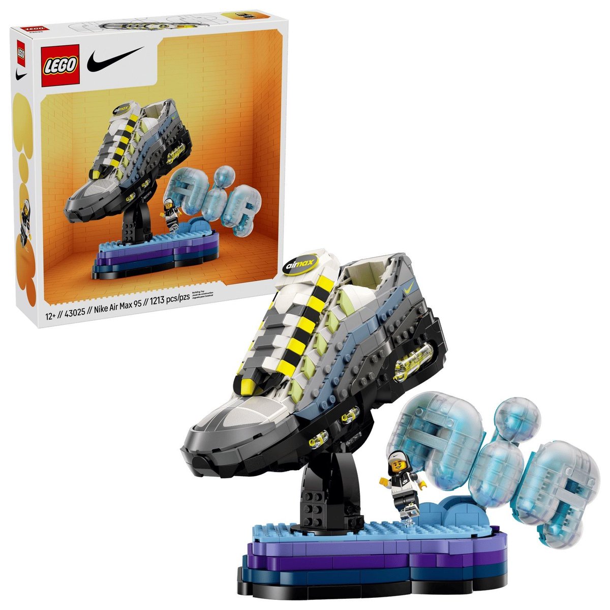 JustFreshKicks's tweet photo. FIRST LOOK: LEGO x Nike Air Max 95 "Neon" Set 👷‍♂️🚧

• March 28th
• 1,213 Pieces
• $162 USD https://t.co/2PtCzOXurX