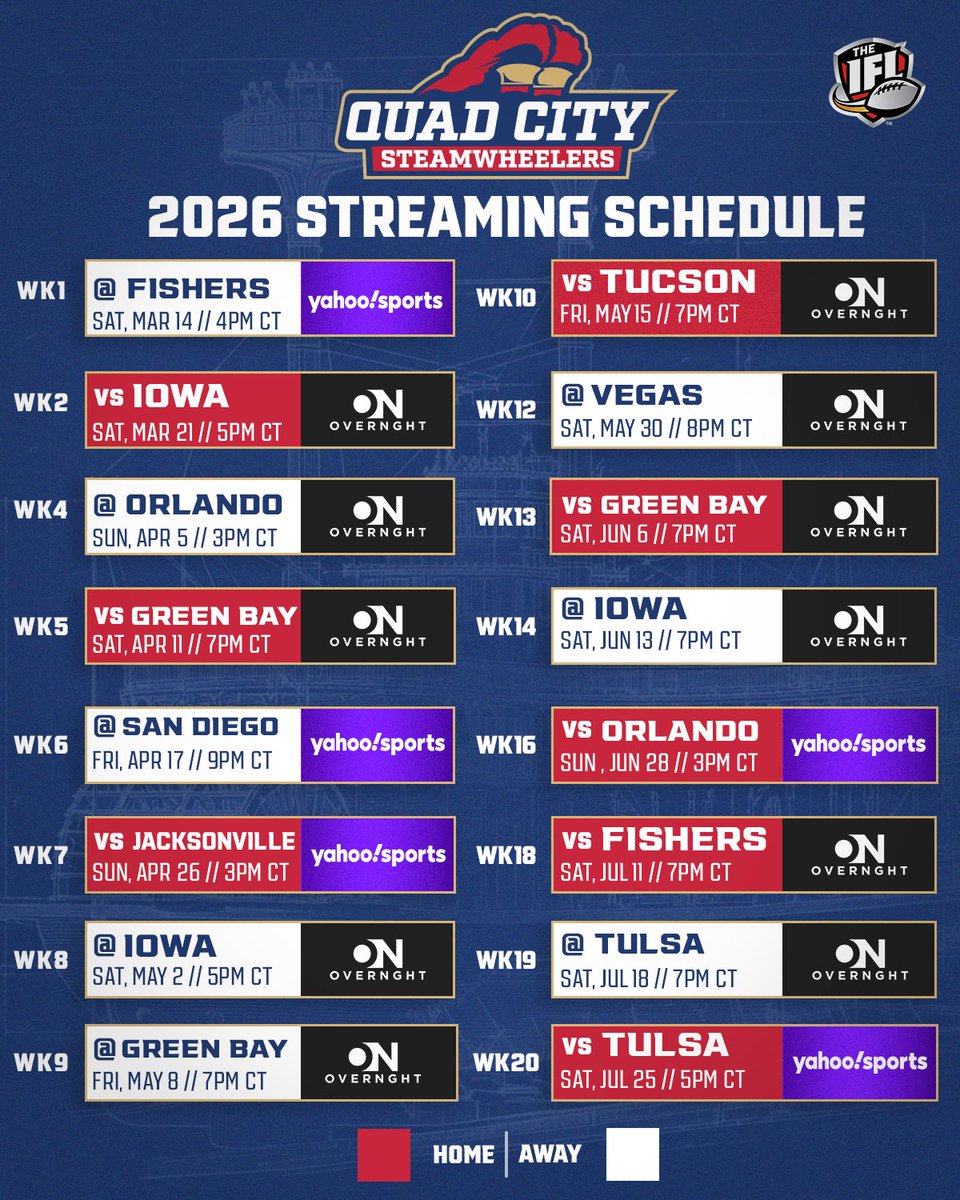 Quad City Steamwheelers tweet media