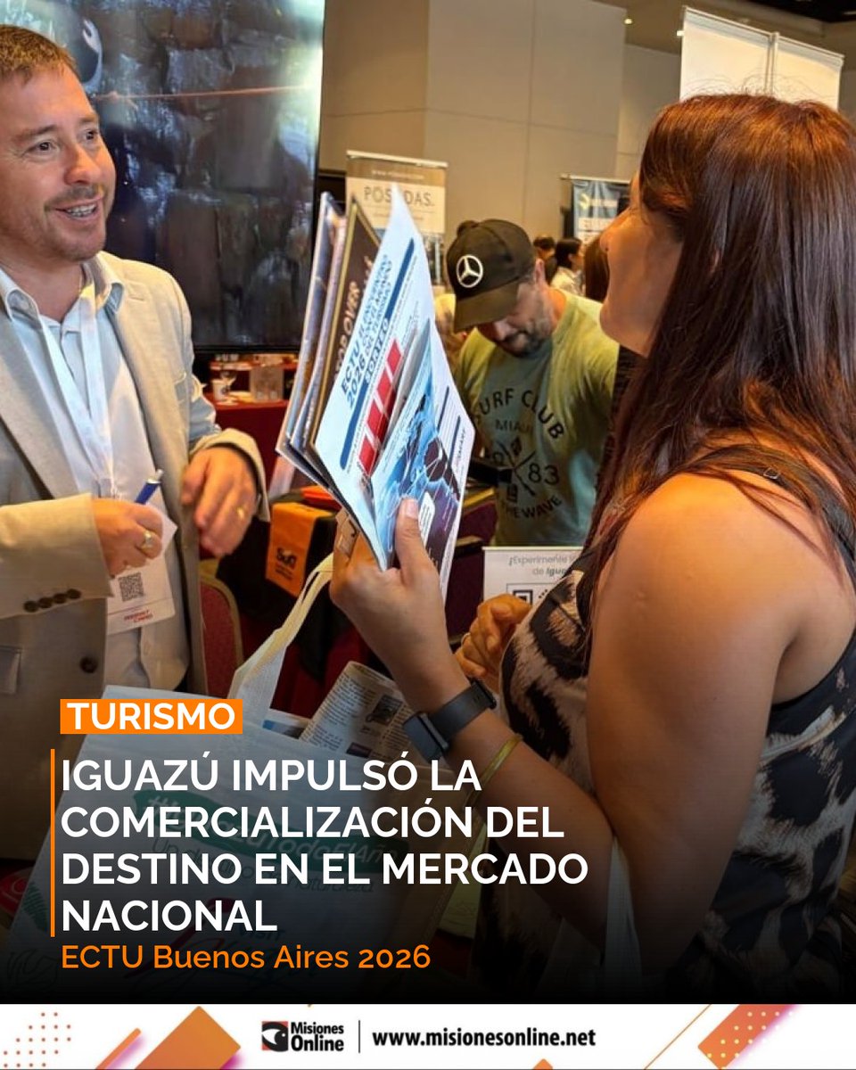 misionesonline's tweet photo. Iguazú impulsó su destino turístico nacional en el ECTU Buenos Aires 2026 📍🇦🇷. Un evento clave para la comercialización del sector.
https://t.co/nRFmWqzDqB
#Iguazu #Turismo #Argentina #ECTU https://t.co/JpKWhckbyE