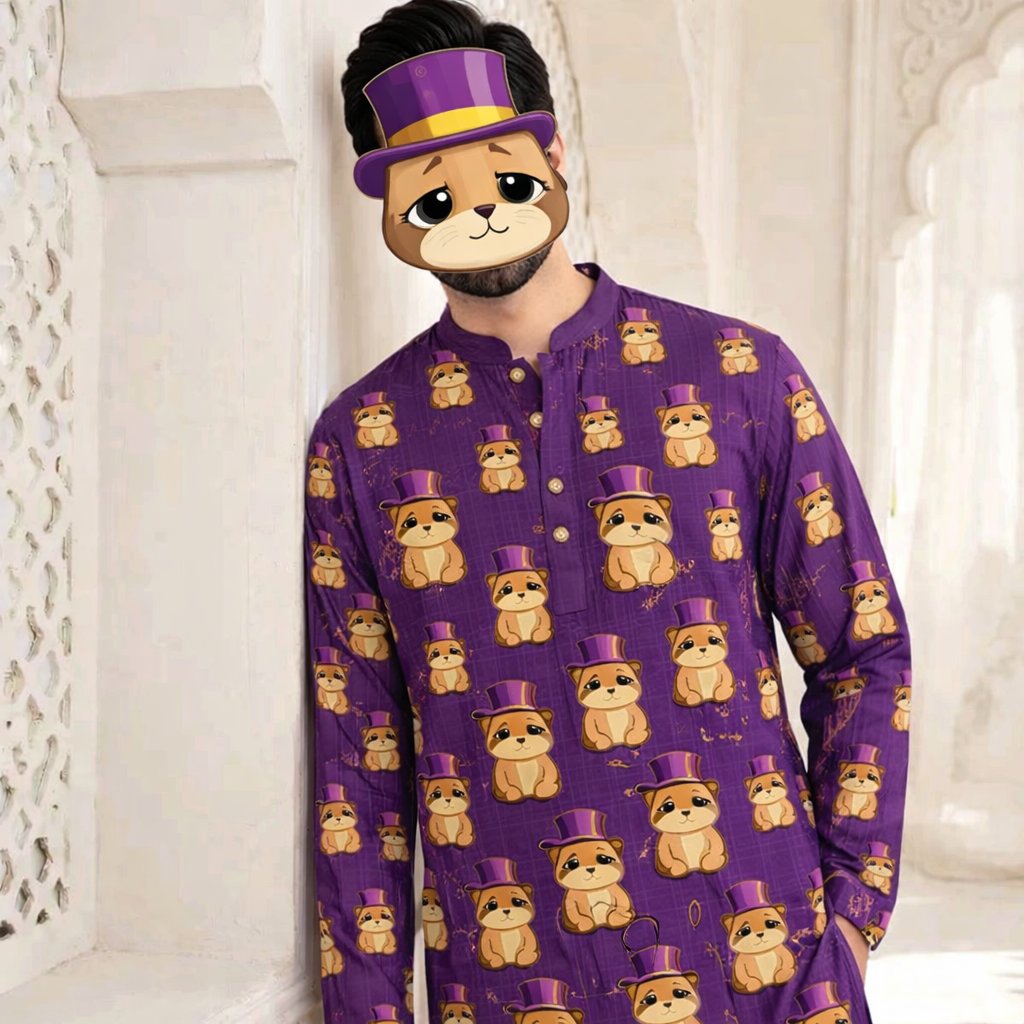 ItzFinnn's tweet image. Here is my Degen Eid Collection Panjabi 🐹🎩

Do you like this Degen style Panjabi @degentokenbase
Would you wear this for Eid? 👀

#Degen #EidCollection #DegenStyle