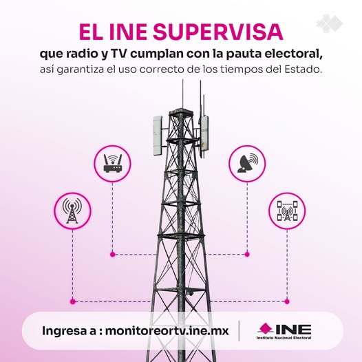 El INE trabaja todos los días para asegurar el uso adecuado de ​los tiempos oficiales en radio y televisión