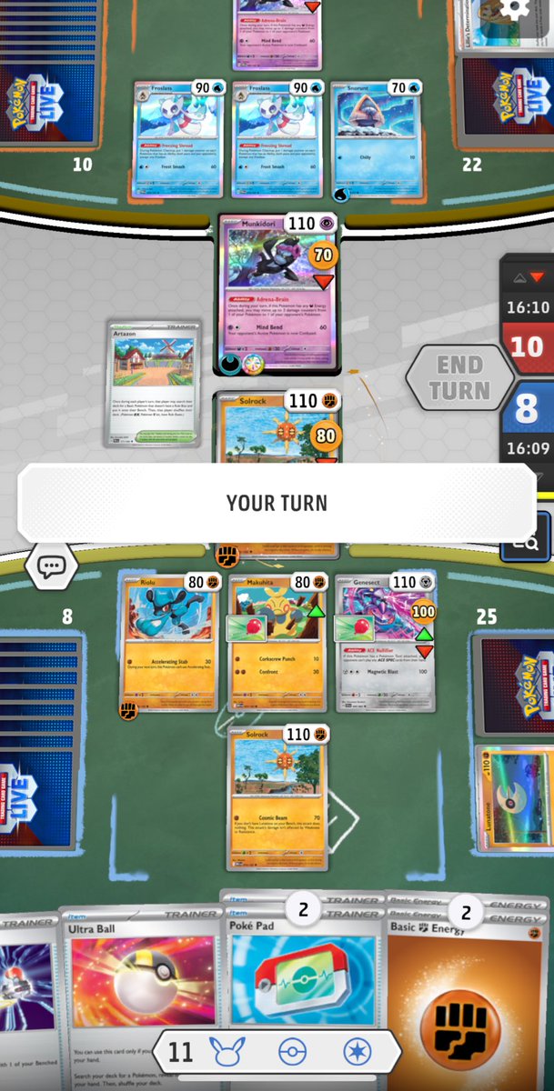 Glad I was able to take the first 2 out of 10 prizes!! This game is sick 😀 PTCG Live is goated for introducing a new, extended version of standard #notabugitsafeature