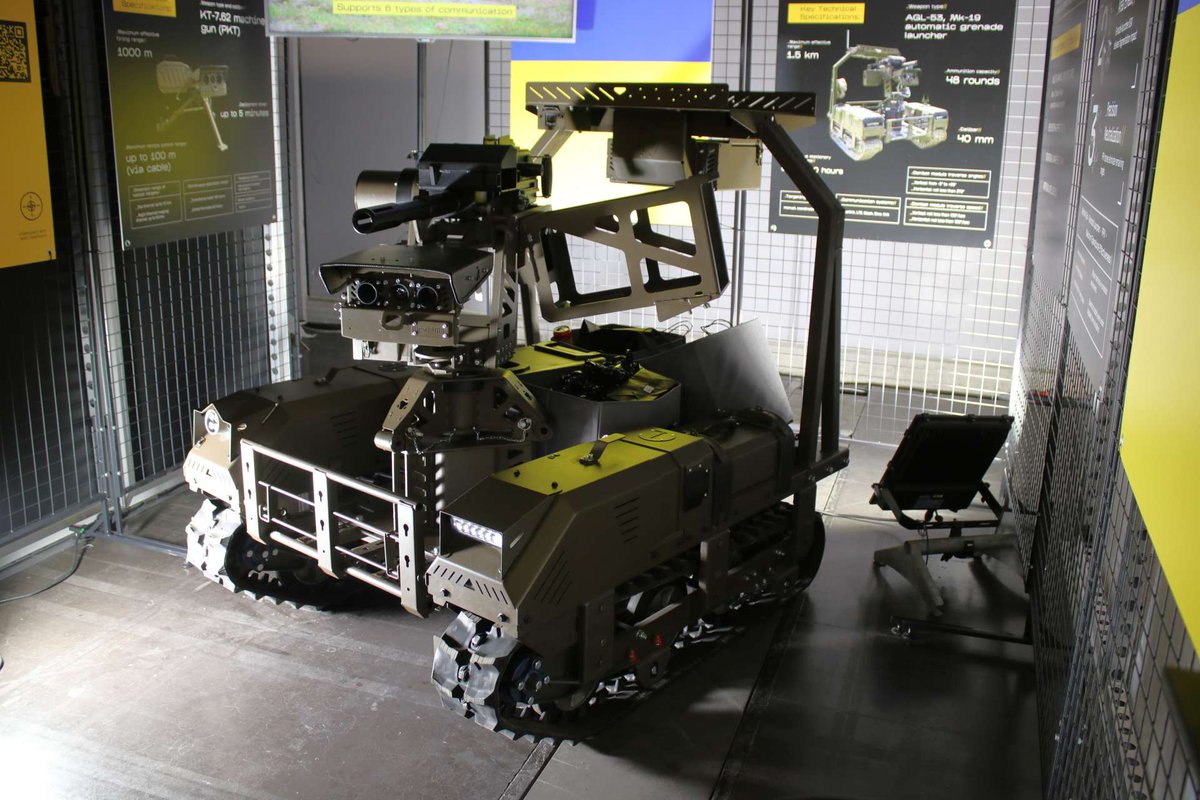 Ukraine’s DevDroid Unveils Droid NW 40 UGV Equipped With Remote 40mm Grenade Launcher for European Armies