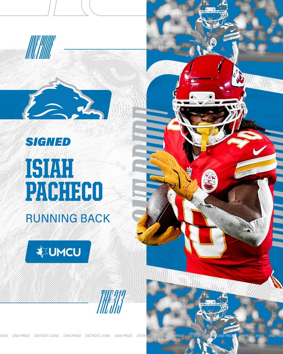 Isiah Pacheco is a Lion 👏