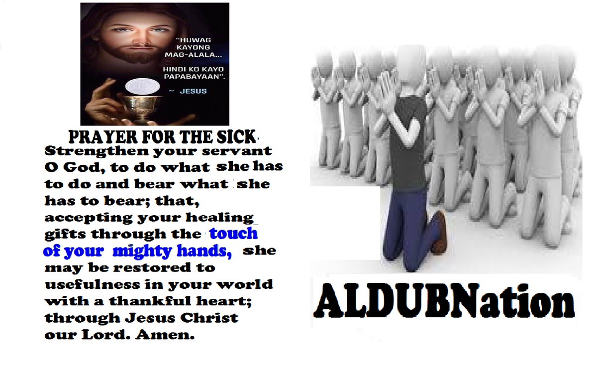 "OFFERING OUR DAILY PRAYER FOR  ADN'S FAMILY W/ HEALTH PROBLEMS, TO RESTORE &amp; HEAL THEM🙏"

<a href="/marlenemanko/">Marlene26</a>
<a href="/aldenrichards02/">Alden Richards</a> <a href="/mainedcm/">Maine Mendoza</a>
ADN &amp; ALDUB STRONGER TOGETHER
NO TO SOLO PROJECTS
ALDUB Pa Rin
#BOYCOTTEatBulaga1829