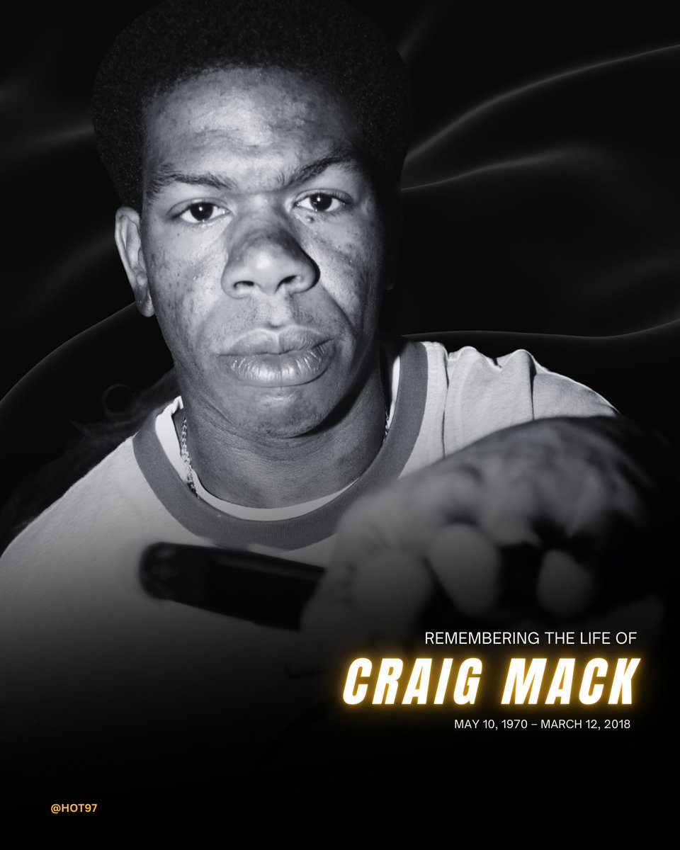 HOT97's tweet photo. Today we remember the life of the late #CraigMack who passed away 8 years ago today! 🙏🕊️ https://t.co/oIsOEV5cC3