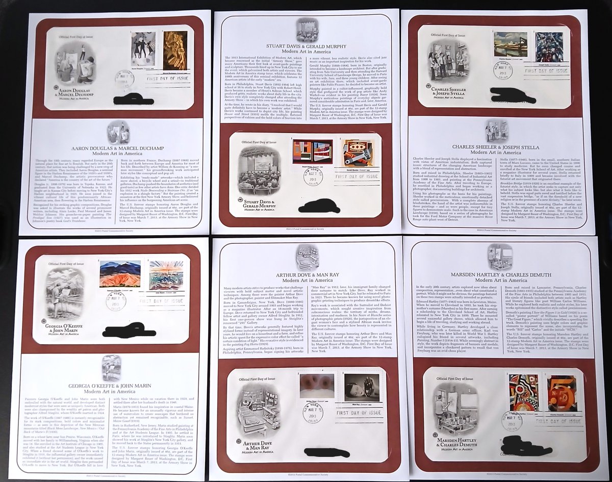 WildcardWares's tweet image. 2013 Modern Art In America Complete Set PCS USPS FDC 1st Day Cover Cachet
#ModernArtInAmerica #Complete #PCS #USPS #FDC #1stDayCover #Cachet #Ebay #WildcardWarehouse

ebay.com/itm/3364767958…