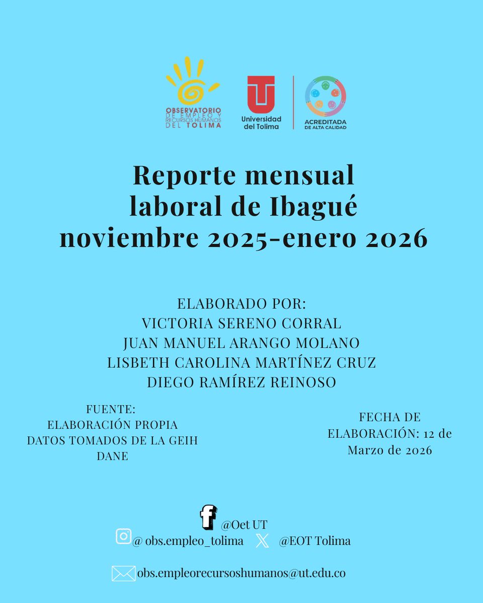 Observatorio de Empleo del Tolima tweet media
