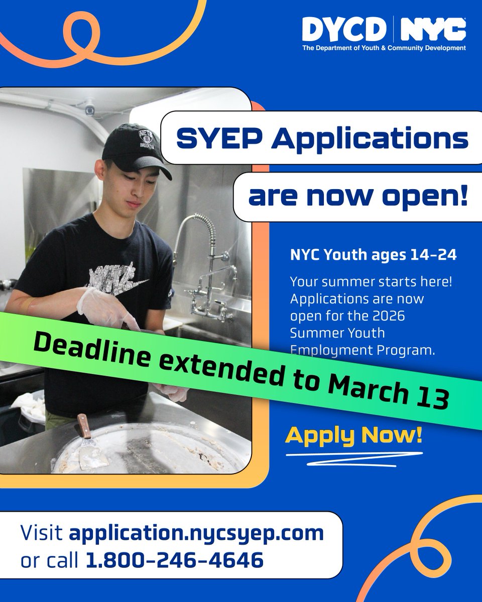 SesameFlyers's tweet photo. Tik Tok, X marks the spot! The for real Deadline to apply for @NYCYouth SYEP2026 is tomorrow March 13! https://t.co/rxzZcrhlWd ⏰🏃‍♀️💰💸💵Jump in the Lottery Pool NOW https://t.co/AZltJpniGu