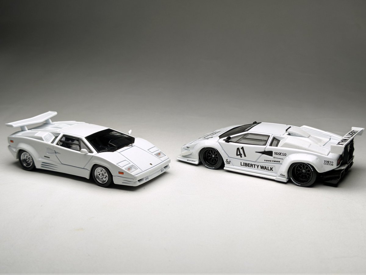 souvik24_cs's tweet photo. From stock to modified 

Both are 1:64 scale models made by MINI GT https://t.co/MTyj2WmqO3