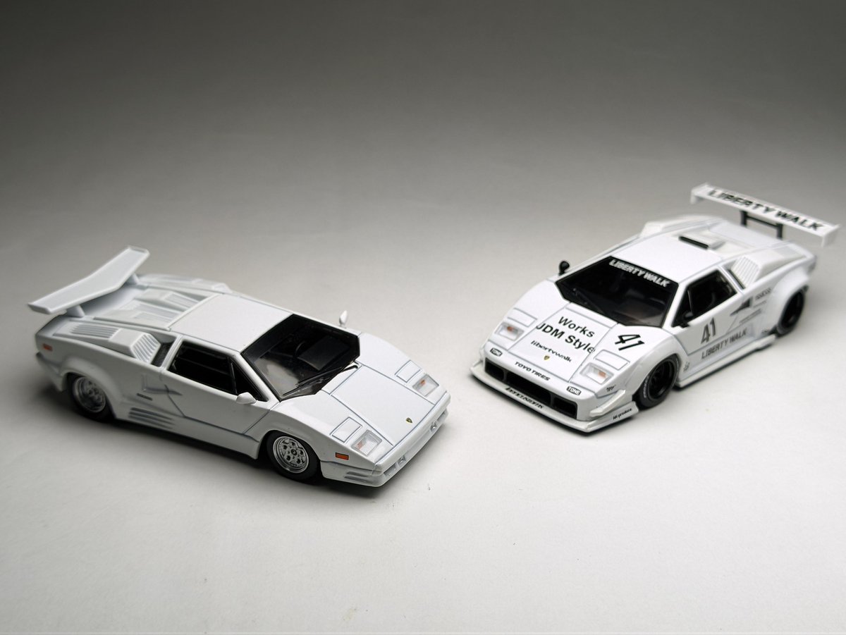 souvik24_cs's tweet photo. From stock to modified 

Both are 1:64 scale models made by MINI GT https://t.co/MTyj2WmqO3