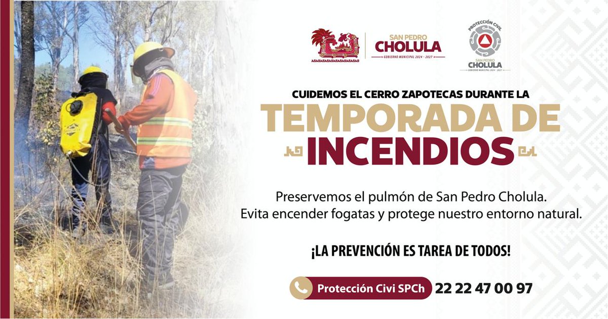 Protección Civil San Pedro Cholula tweet media