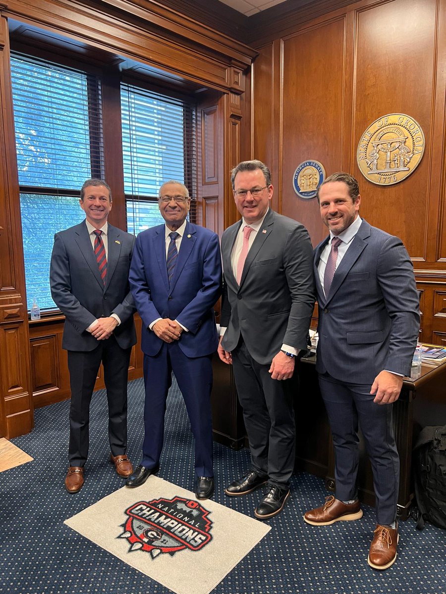 AustinKHolmes's tweet photo. Thankful to be hosted at the Georgia Capitol by a great friend, Senator Greg Dolezal (@DolezalForGA) , and fellow college football DB — Lt. Governor Burt Jones (@LtGovJonesGA).

Excited to see Haiti’s Men’s National Team take on Morocco in the first round of the World Cup in ATL this summer. Great connecting with Haitian Ambassador (@EmbassyOfHaiti) Lionel Delatour, who is representing Haiti well as they prepare for their visit to Atlanta.

Good people doing good things. Let’s go! ⚽

#Atlanta #Georgia #WorldCup #Haiti #Morocco #Soccer #FIFA #GlobalGame