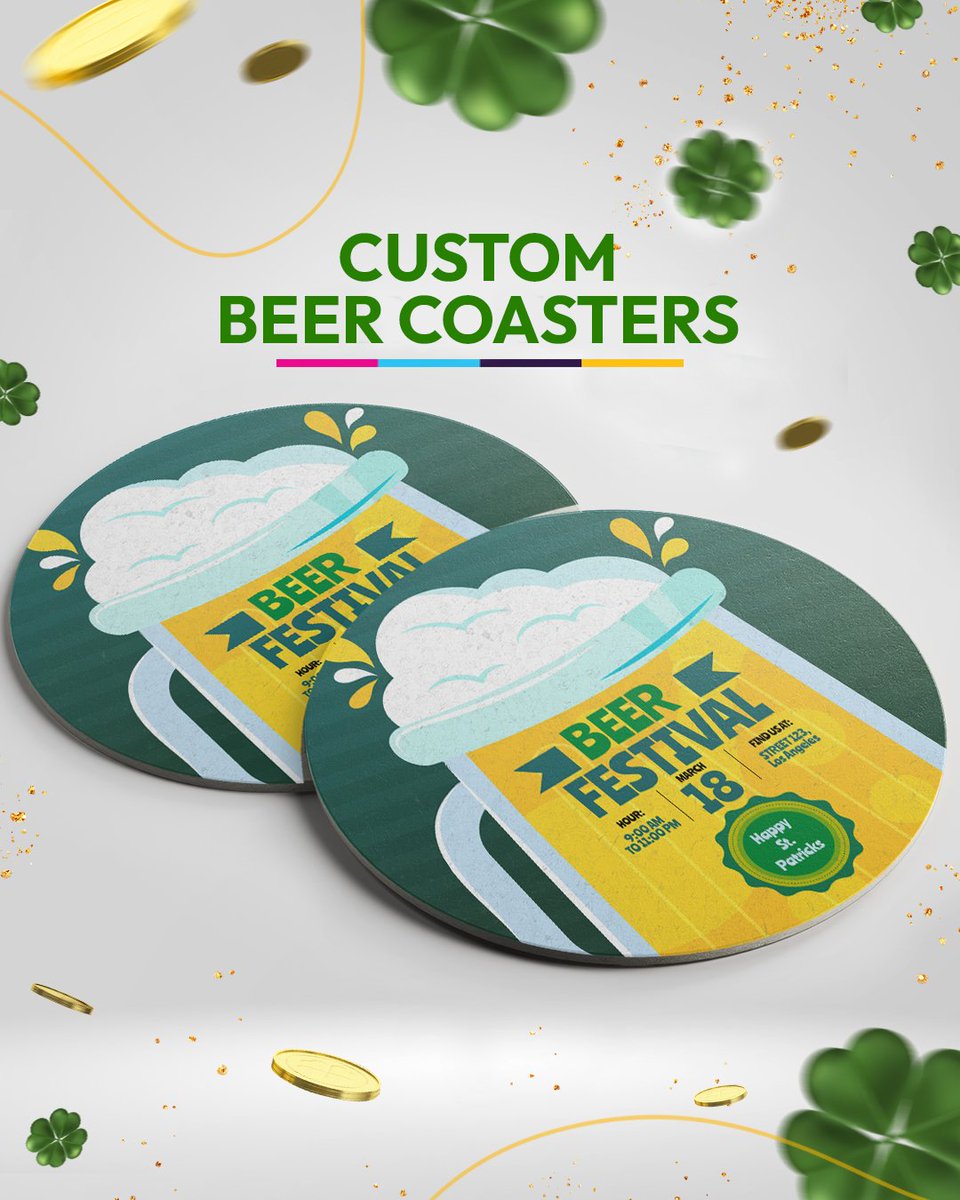 axiomprint's tweet image. St. Patrick’s is ready! 🍀
Got a beer event, pub, or bar? Get ready to celebrate in style! From custom banners and signs to menus and packaging, we print everything you need to make your event unforgettable.

#StPatricksDay #CustomPrinting #EventSignage #AxiomPrint