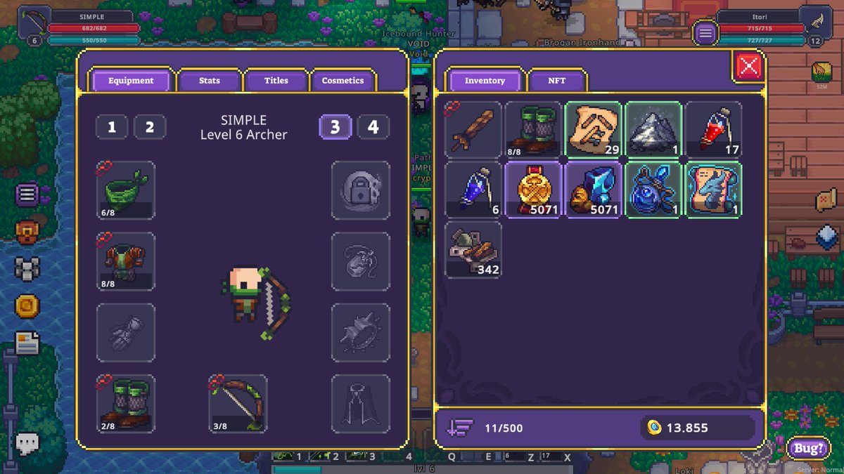 S1MPLE311's tweet photo. 1st day in @PlayCalamity💎 
i still not use the blue dragon scroll cuz not enough gold to buy one time scroll. As you can see no investment just strategy! 🔥 

#1stDay #Calamity #Playtest https://t.co/NPHUt58Yid