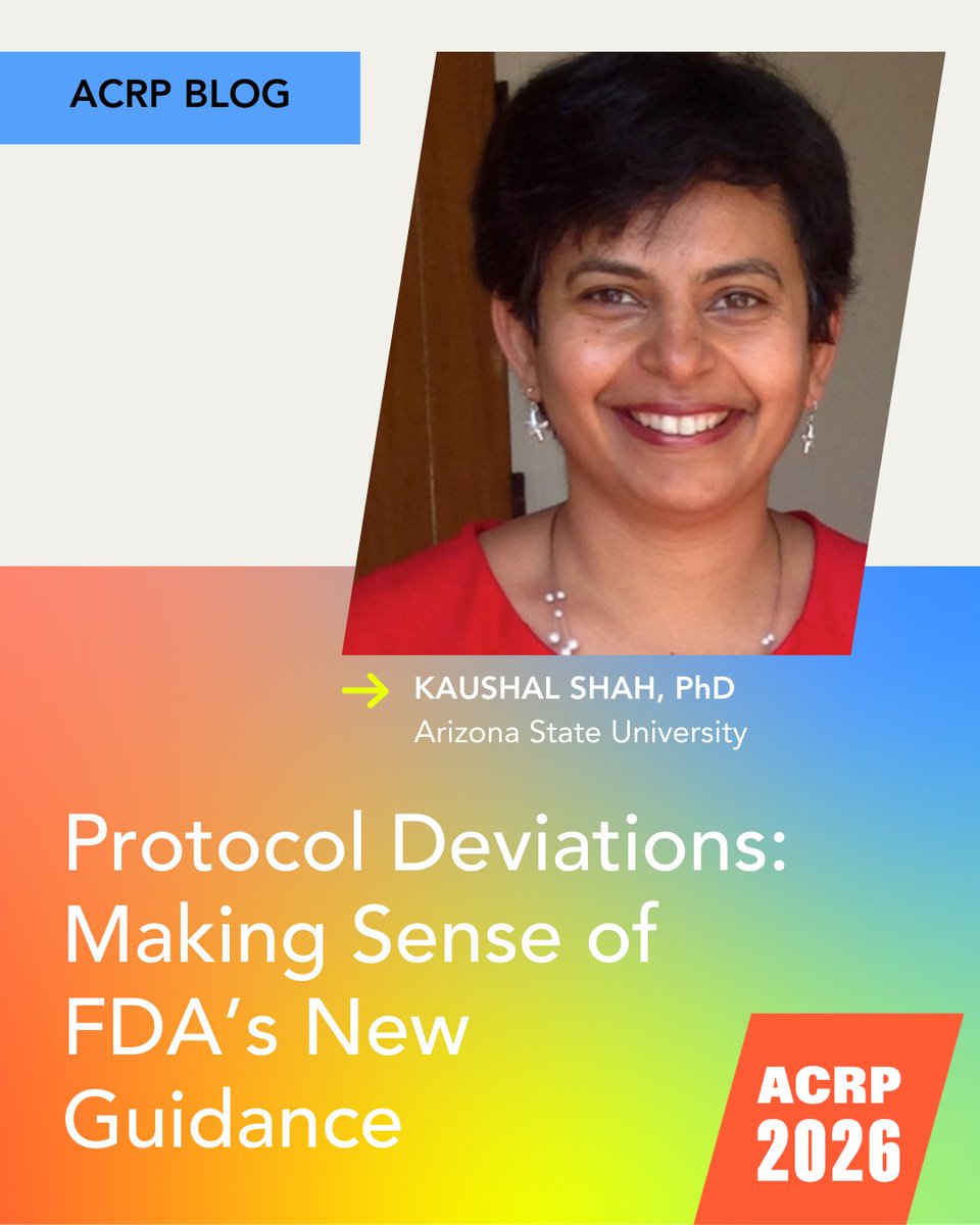 ACRP - Assoc. of Clinical Research Profession tweet media