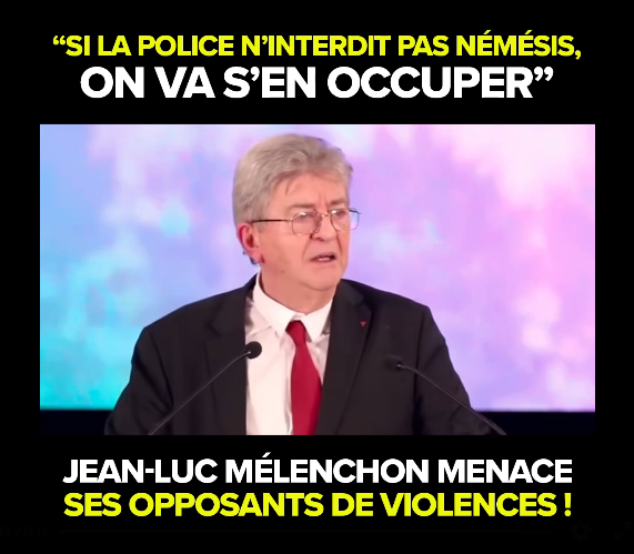Mapi421's tweet image. Si la police n'interdit pas #Nemesis, on va s'en occuper  !
Il annonce que ses milices d’extrême gauche utiliseront encore la violence contre leurs opposants.
➡️ LFI = danger
➡️ LFI tue