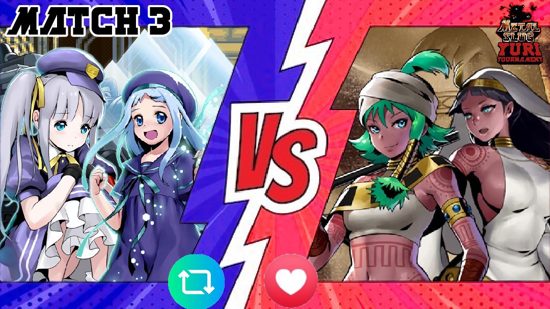 3rd round of the Yuri Tournament 

Oh boi, this is dangerous, wanna ship 2 IA Loli likes or 2 hot tattooed Egyptian made of sands????

Decisions decisions.