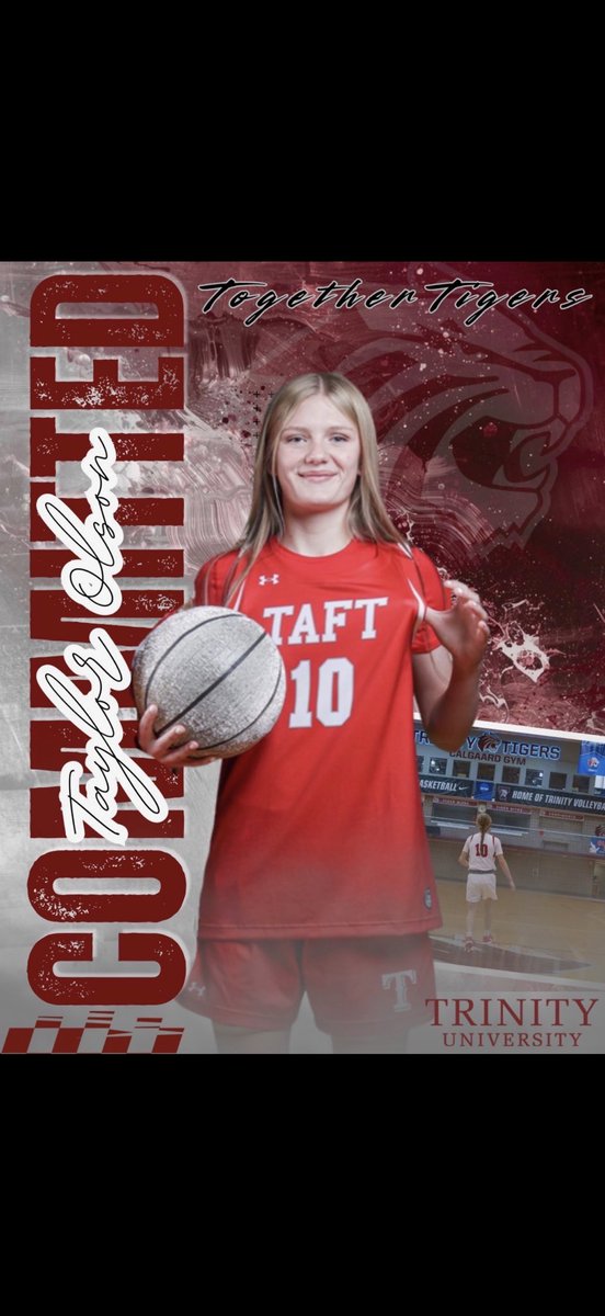 Taylor_Olsonths's tweet photo. I am incredibly blessed and grateful to announce my commitment to continue my academic and athletic journey to Trinity University.

@TaftRaiderGBB @playerfirstgbb https://t.co/MilJ8MoFfA
