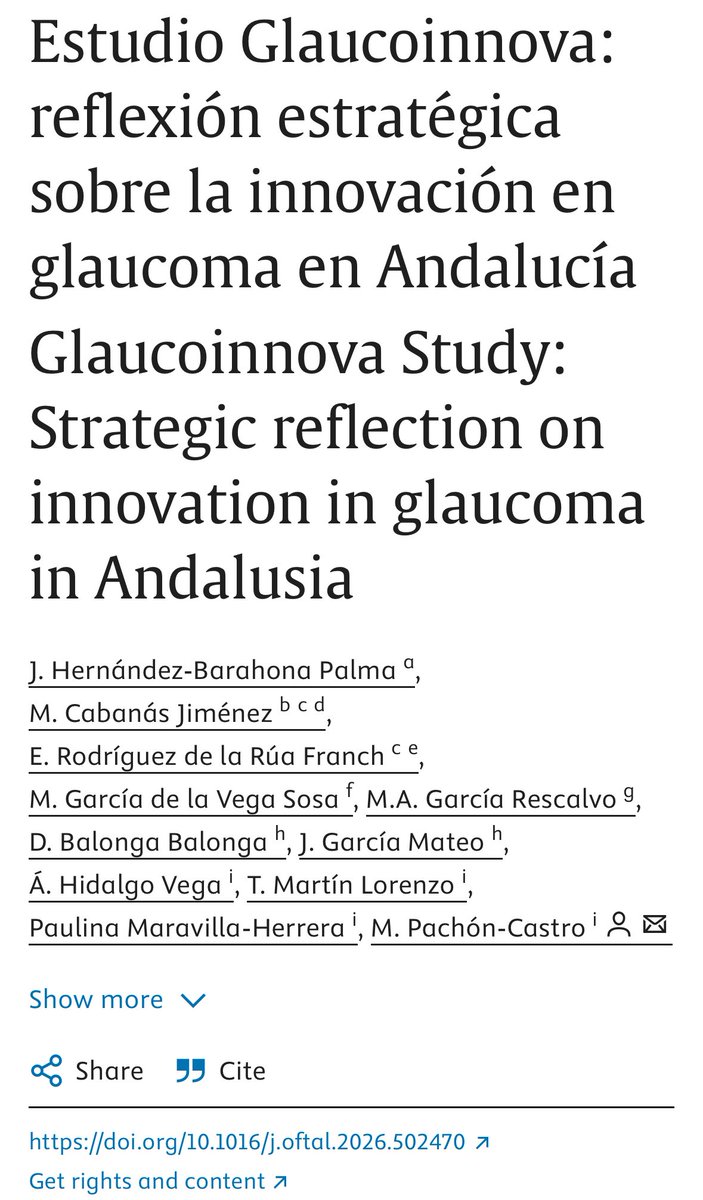 OftalmoMacarena's tweet photo. Como cada 1️⃣2️⃣ de Marzo, celebramos el #DiaMundialdelGlaucoma, y qué mejor que hacerlo con la ponencia de @mparrillav en #SEG2️⃣⏺️2️⃣6️⃣ y el artículo colaborativo donde participa nuestro #Boss @Enriquedelrua. #MarcaMacarena👀 @OftalmologiaSEO @SAOoftalmologia @agafglaucoma https://t.co/ZzzHaZWoSr