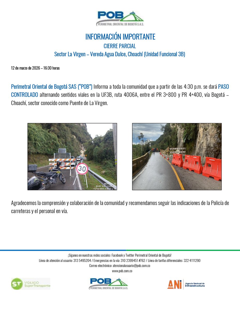 Perimetral Oriental de Bogotá tweet media