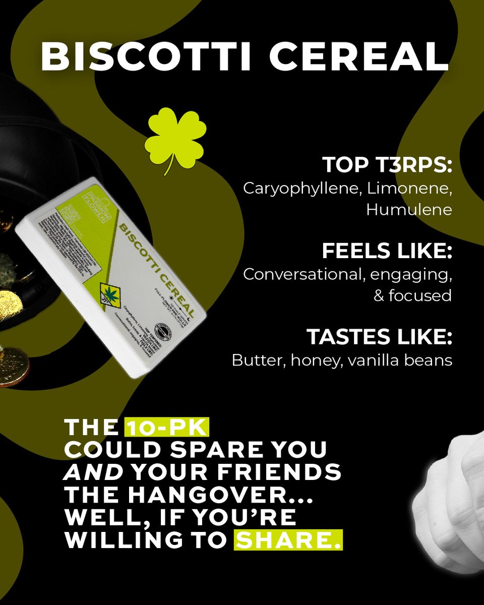 PassionflowerCC's tweet photo. Are you drinking on St Paddy's Day? Y or N? We decided we're going with cannabis instead! https://t.co/8EKxIr7UY2