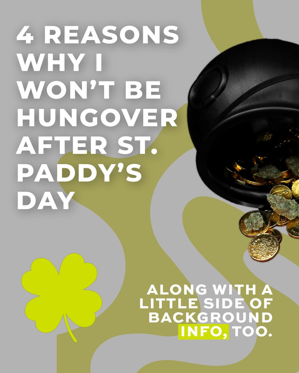 PassionflowerCC's tweet photo. Are you drinking on St Paddy's Day? Y or N? We decided we're going with cannabis instead! https://t.co/8EKxIr7UY2