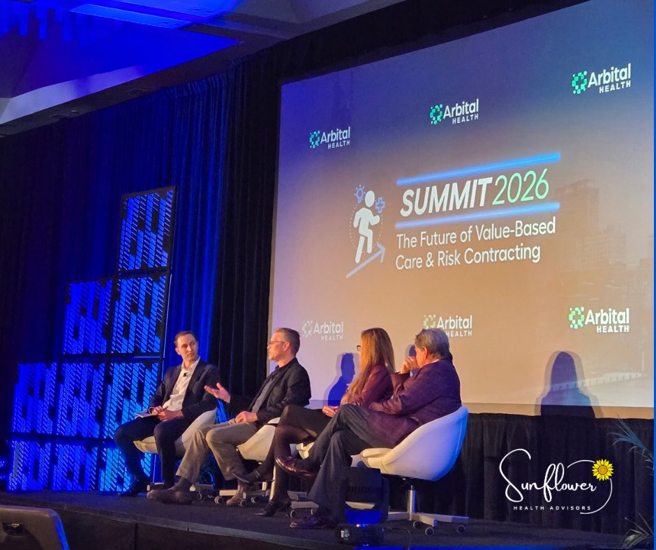 SunflowerHLTH's tweet photo. Great panel at the Arbital Health Summit! Our Managing Partner Nicole Bradberry joined industry leaders to discuss the evolving policy landscape for 2026. Proud of her leadership in these crucial conversations! 💬 #ValueBasedCare #HealthcarePolicy #ACO #SunflowerHealthAdvisors https://t.co/kN0bX2DO6w