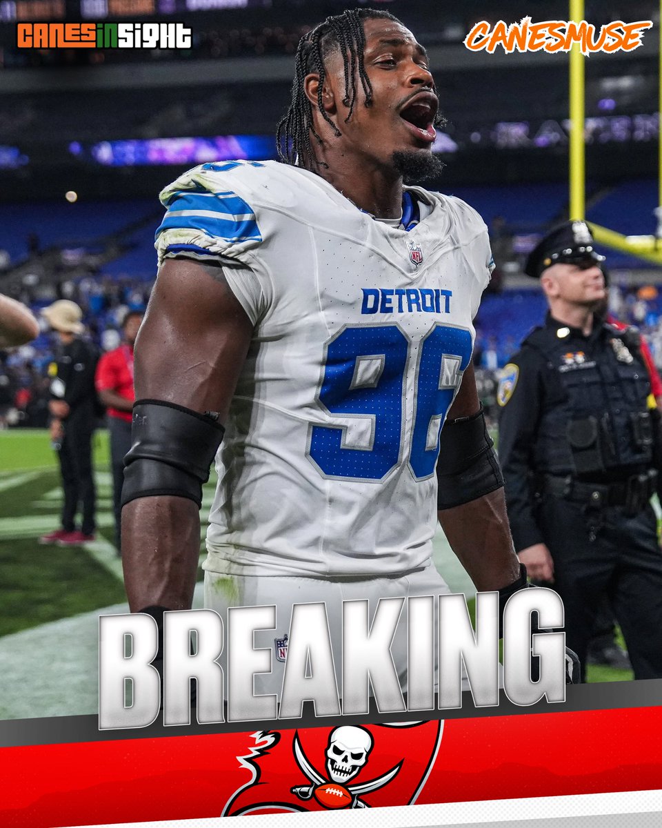 canes_muse's tweet image. BREAKING: Former Hurricanes’  DE Al-Quadin Muhammad is expected to sign with the #Buccaneers, per @Schultz_Report 

AQM had a career high 11 sacks last season.