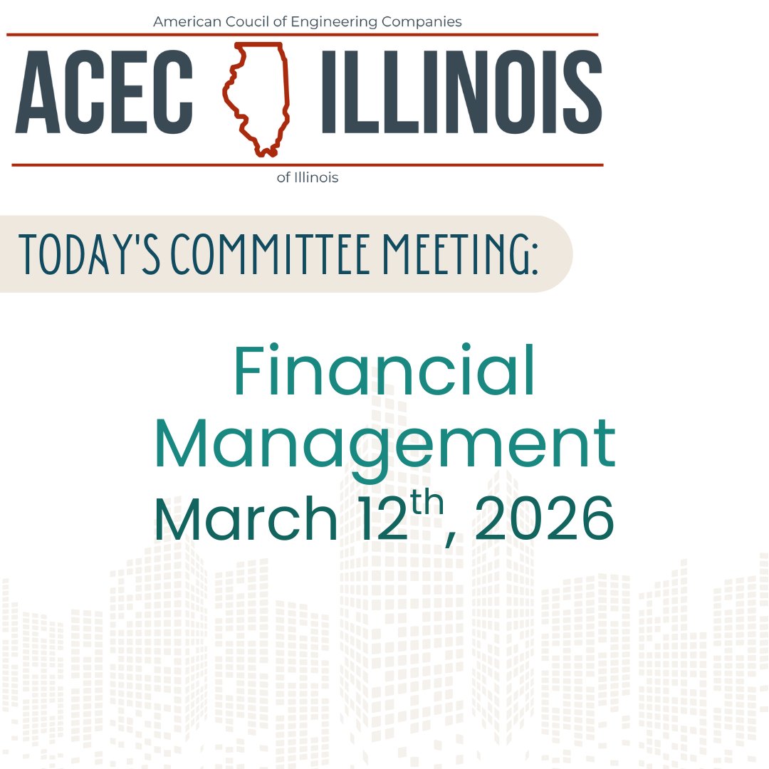 ACECIllinois's tweet image. Thank you to ACEC Illinois Financial Management Committee Chair, Scott Sutton, for the meeting and discussion today.

#acecillinois #ACECIL #engineering