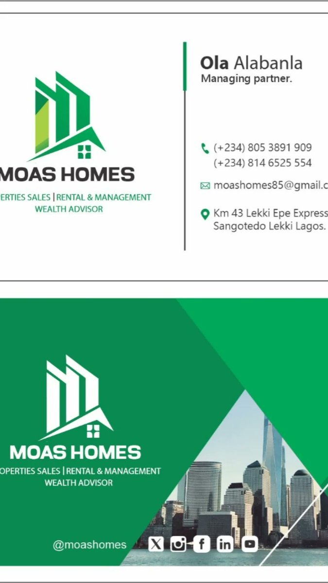 MoasHomes's tweet photo. *📌👔Let Us Help You To Sell or Rent Out Your Property*

Your Trusted Partner in Property Solutions with MOAS HOMES 

Are you looking to sell your property in a developed area (land, house, or apartment) quickly and at the best price? Or perhaps you're seeking a reliable partner https://t.co/AyQqvUFYdR