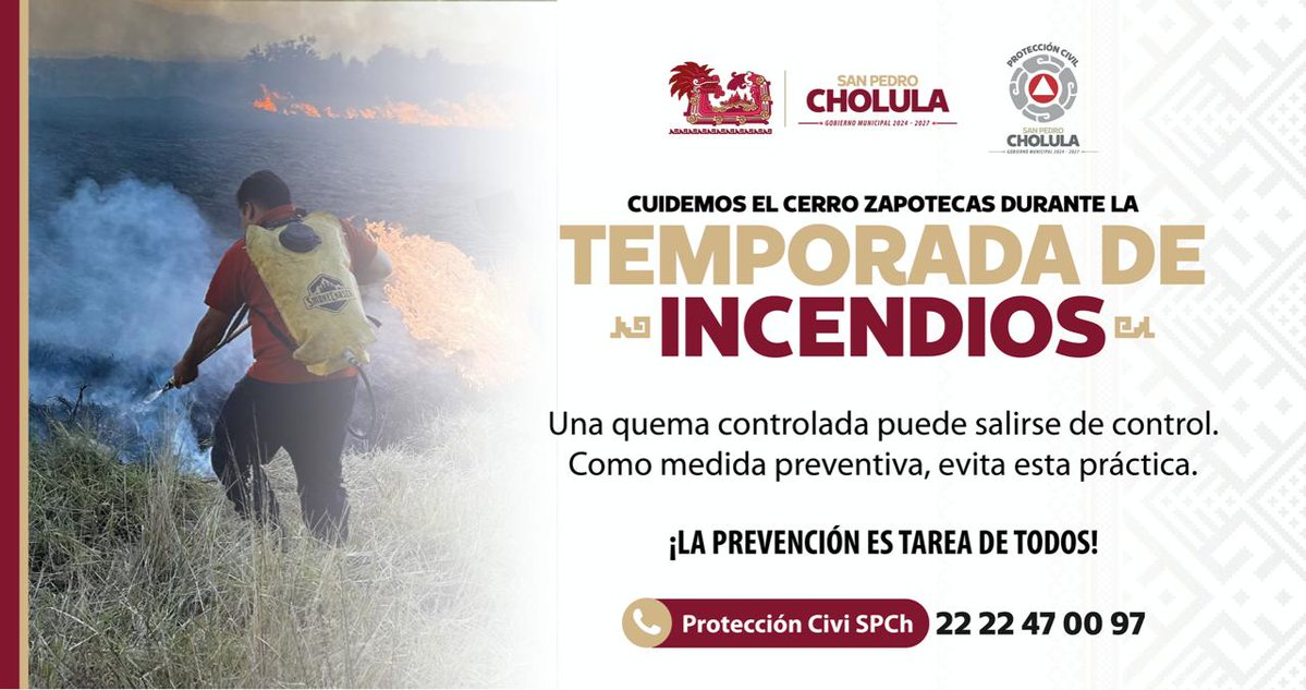 Protección Civil San Pedro Cholula tweet media