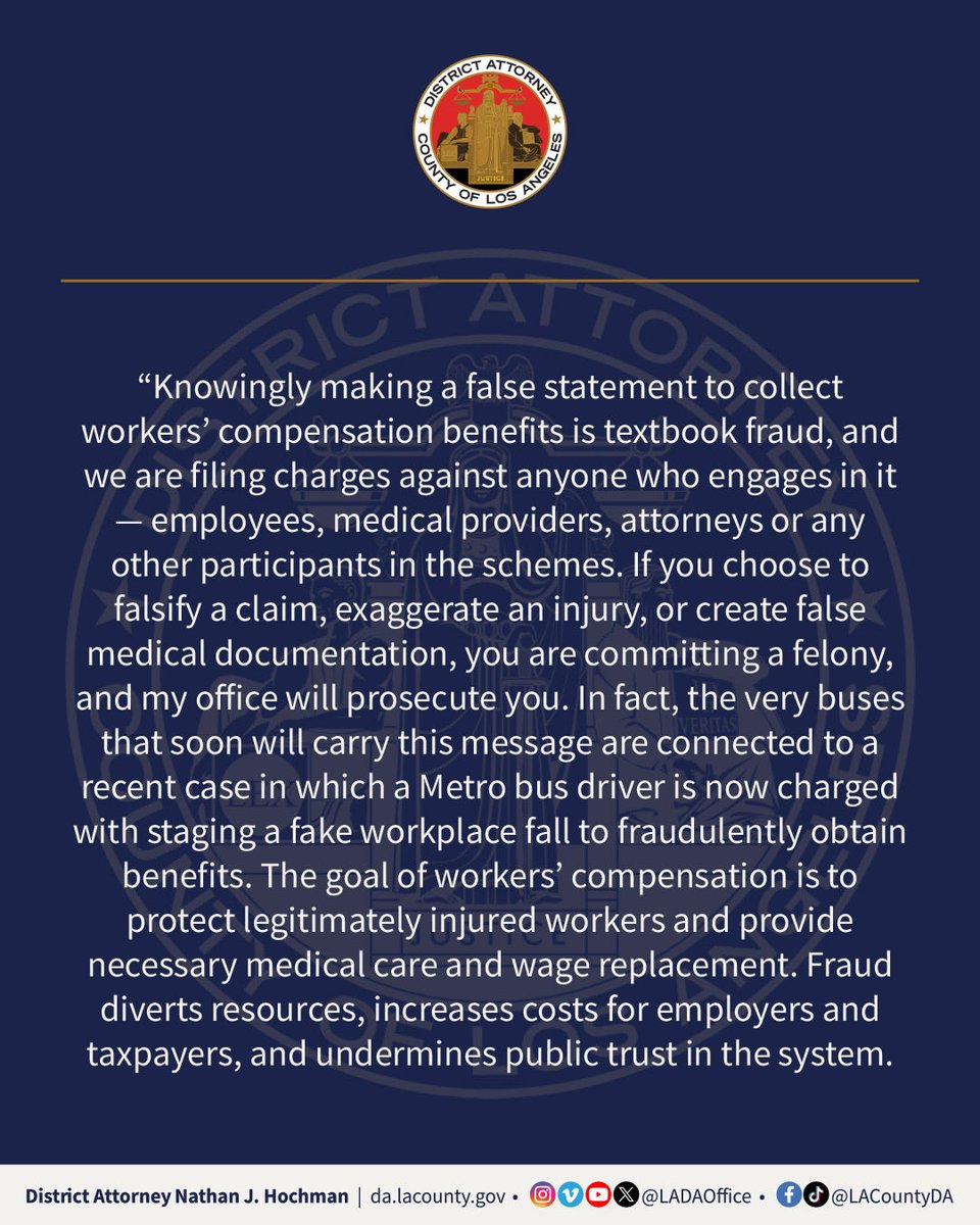 Los Angeles County District Attorney’s Office tweet media