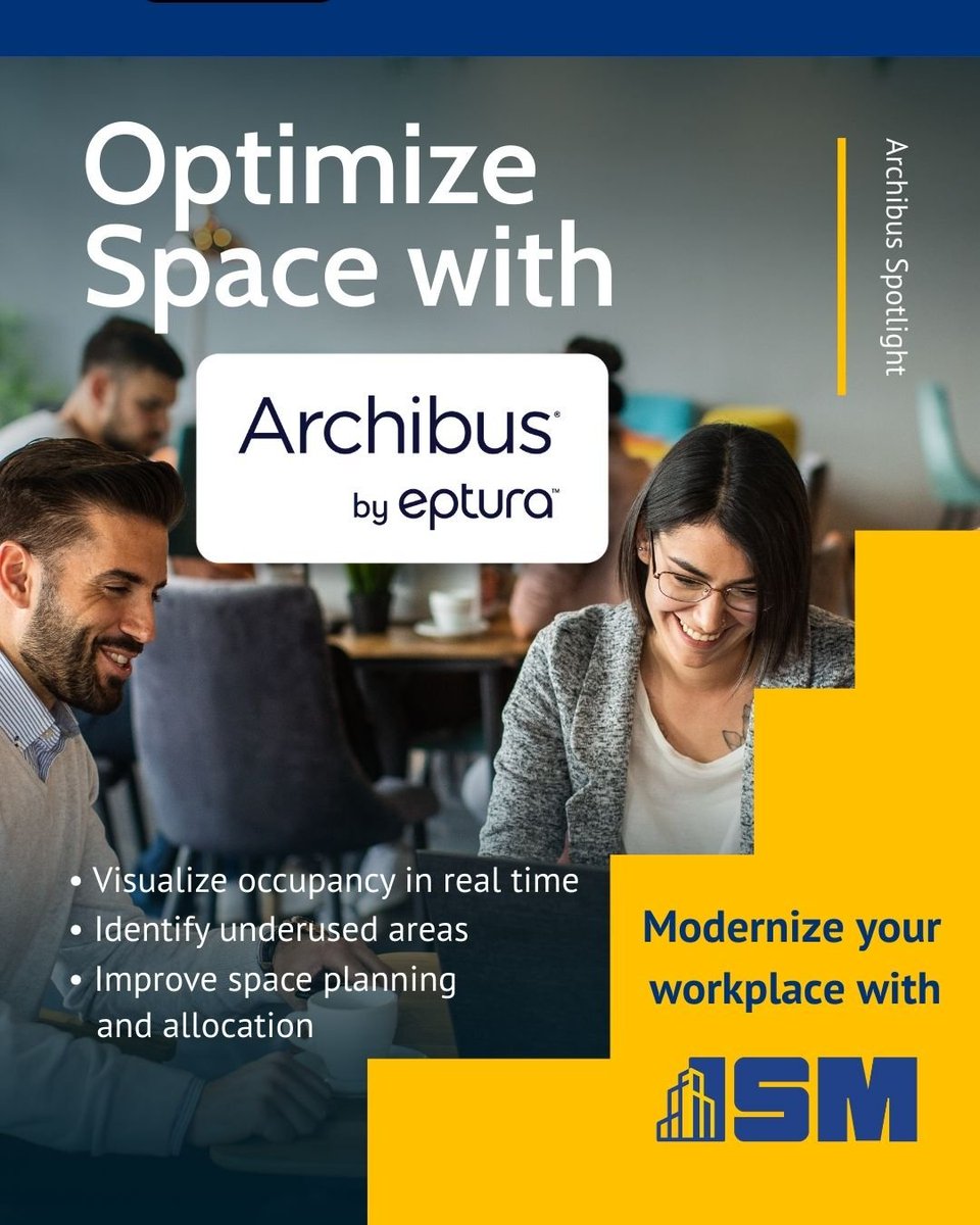 ISMServicesInc's tweet photo. Modernization isn’t about starting from scratch; it’s about connecting what you already have. 

At ISM, we specialize in integrating Archibus, Eptura, and custom tools into one real-time, consistent ecosystem. Partner with ISM today! https://t.co/AA86x6qKfD