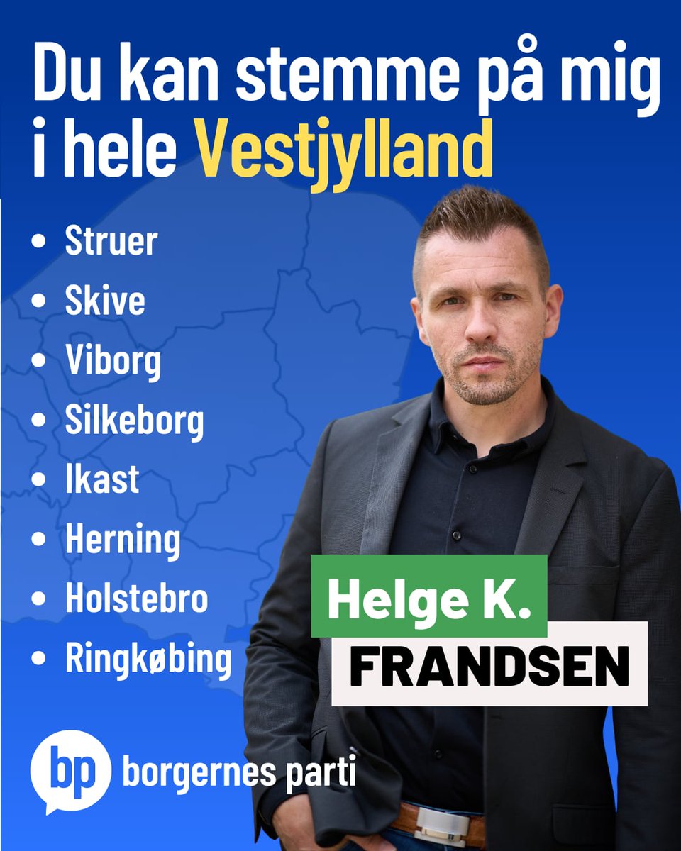 HelgeKochBP's tweet photo. Efter en lang dag på landevejen - er det glædeligt at se dagens meningsmåling💪 

Tak for støtten 👍

Helge på liste H 

 #dkpol #dkmedier #fypシ゚viralシfypシ゚ https://t.co/APHXLVlqzK