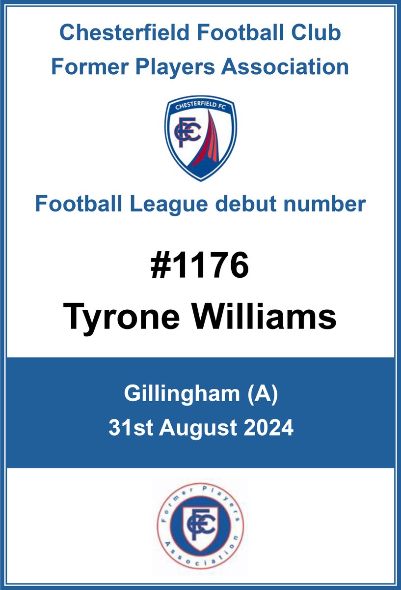 Chesterfield FC FPA tweet media