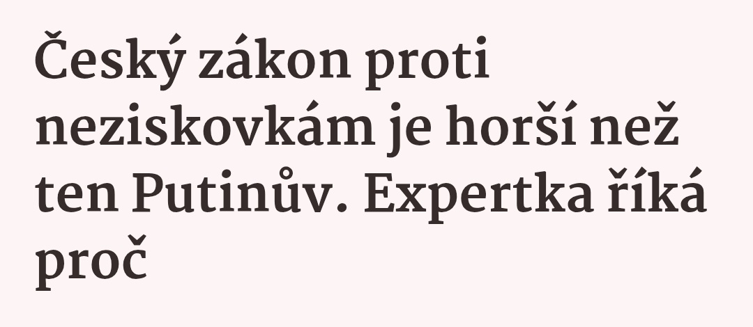 Seznam Zprávy požádaly o analýzu navrhovaných paragrafů zákona o registraci subjektů se zahraničními vazbami expertku na mezinárodní právo Veroniku Bílkovou. Dospěla k jasnému závěru - česká verze zákona by v některých ohledech měla ještě širší dopady než zákon o zahraničních