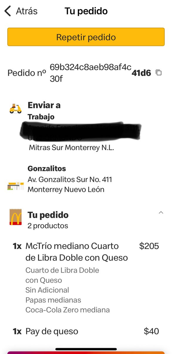 danyboyalvarez's tweet photo. Bien mal @McDonaldsMexico 
Mi pedido en su aplicación llegó sin condimentos, bien frío, las papas a la mitad, el refresco equivocado… https://t.co/Wr5gzivso4