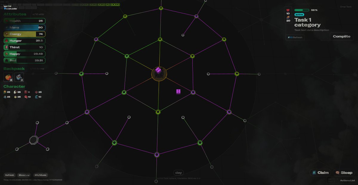 worked on new sideproject "codename" based on #ai #aigamedev - 24h marathon progress result 😜 html/js