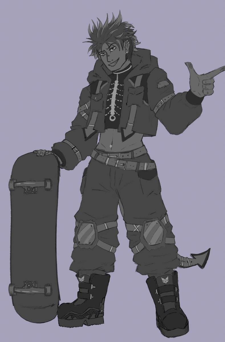 mapachito_artXD's tweet photo. My sister @AB72001  and I decided to create a new #Oc related to #skateboarding and related things, only mine seems like a bad influence who goes out at night...👀🙈do you like it?💚💜😈 https://t.co/lN3hYoK1AH