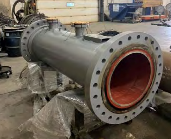 CanadianCIM1's tweet photo. Severe slurry wear drives maintenance in oil sands.
Our TiC-reinforced CWI wear spool is delivering extended service life in a froth feed line — already 3 years in service vs. 2 years for CCO, targeting 5 years. https://t.co/IKlqqxJg7J