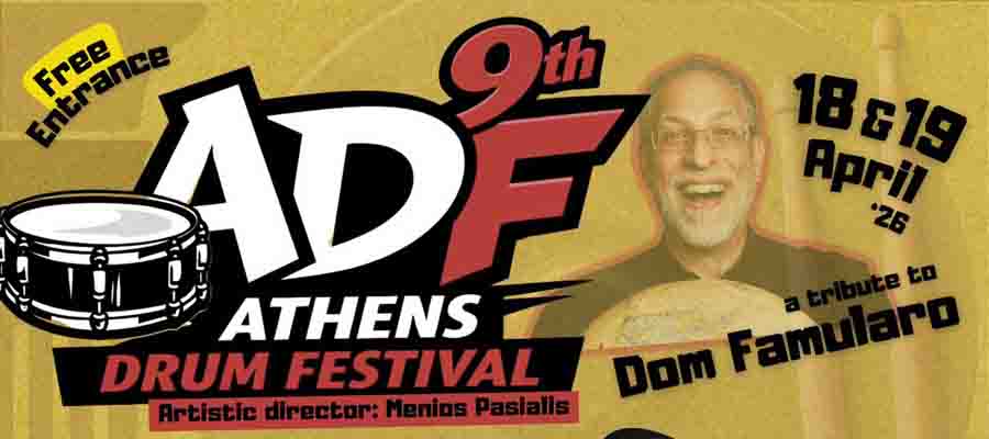 drumday2's tweet photo. https://t.co/Nt5jB3Ozv0 The 9th Athens Drum Festival returns on April 18–19, 2026, with free entrance and a powerful tribute to Dom Famularo. Two days of world‑class drumming, performances, masterclasses, and inspiration from some of Greece’s top artists. https://t.co/wSm2TgkrhE
