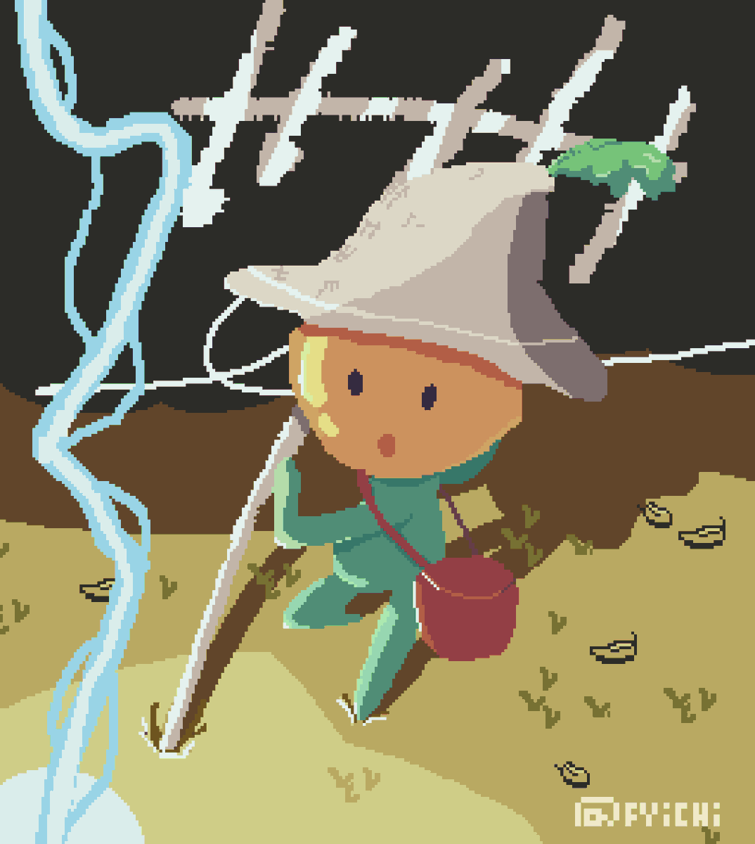 Fyichi's tweet photo. Laranje from @EkorellaGame just targeted you.
#pixelart #fanart #notAIart https://t.co/x0TA1YhE2I