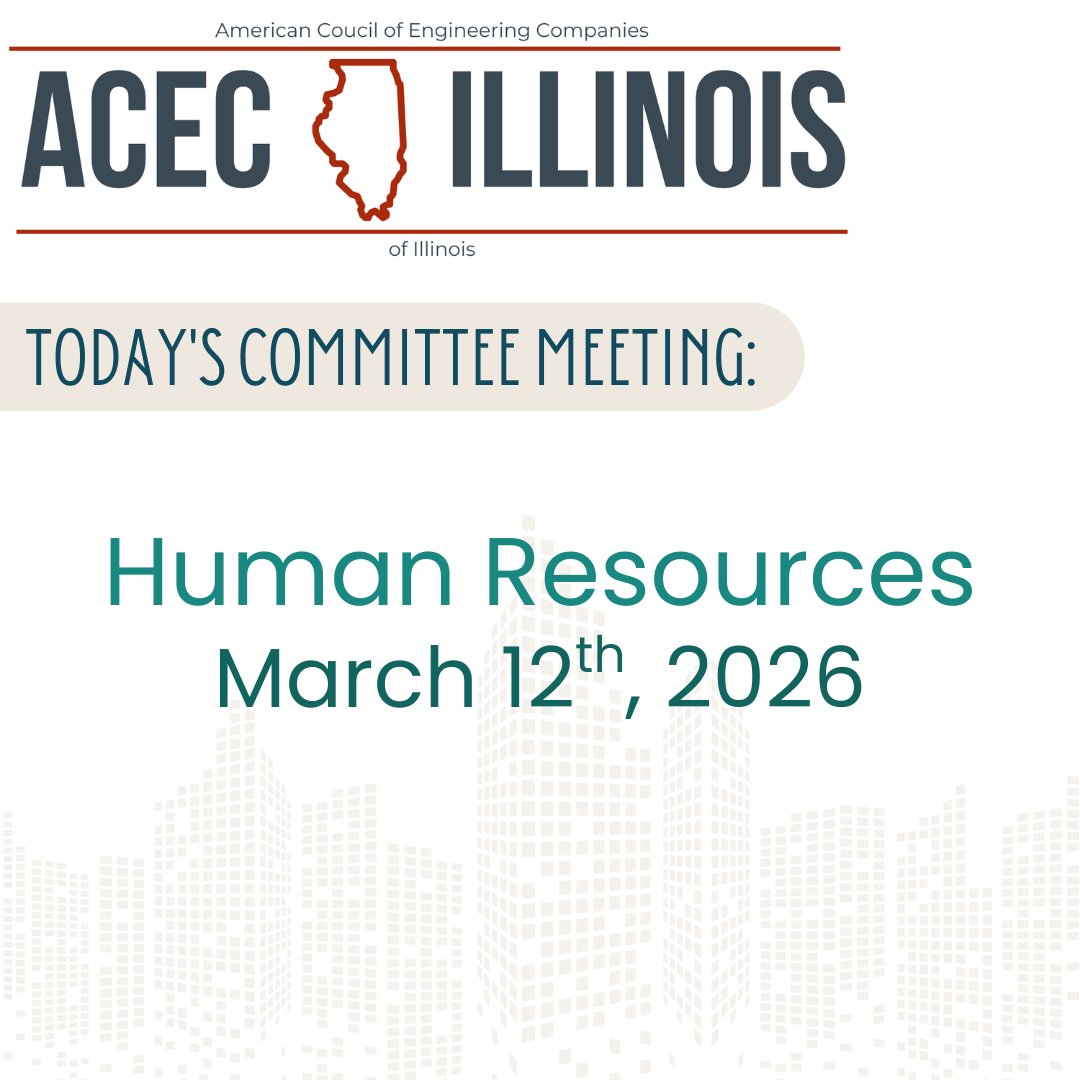 ACECIllinois's tweet image. Thank you to ACEC Illinois Human Resources Committee Chair, Sondra Pond, for the meeting and discussion today.

#acecillinois #ACECIL #engineering