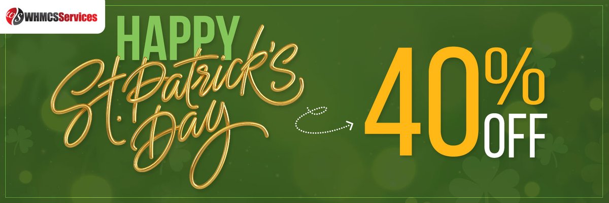 St. Patrick's Day Sale – Save Money 40% Off On #WHMCS Modules - cturl.net/patrick